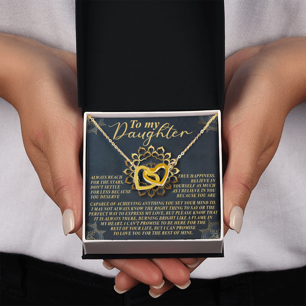 To My Daughter Necklace, Daddy To Daughter Necklace, Valentine For Daughter From Dad, Valentines From Dad To Daughter