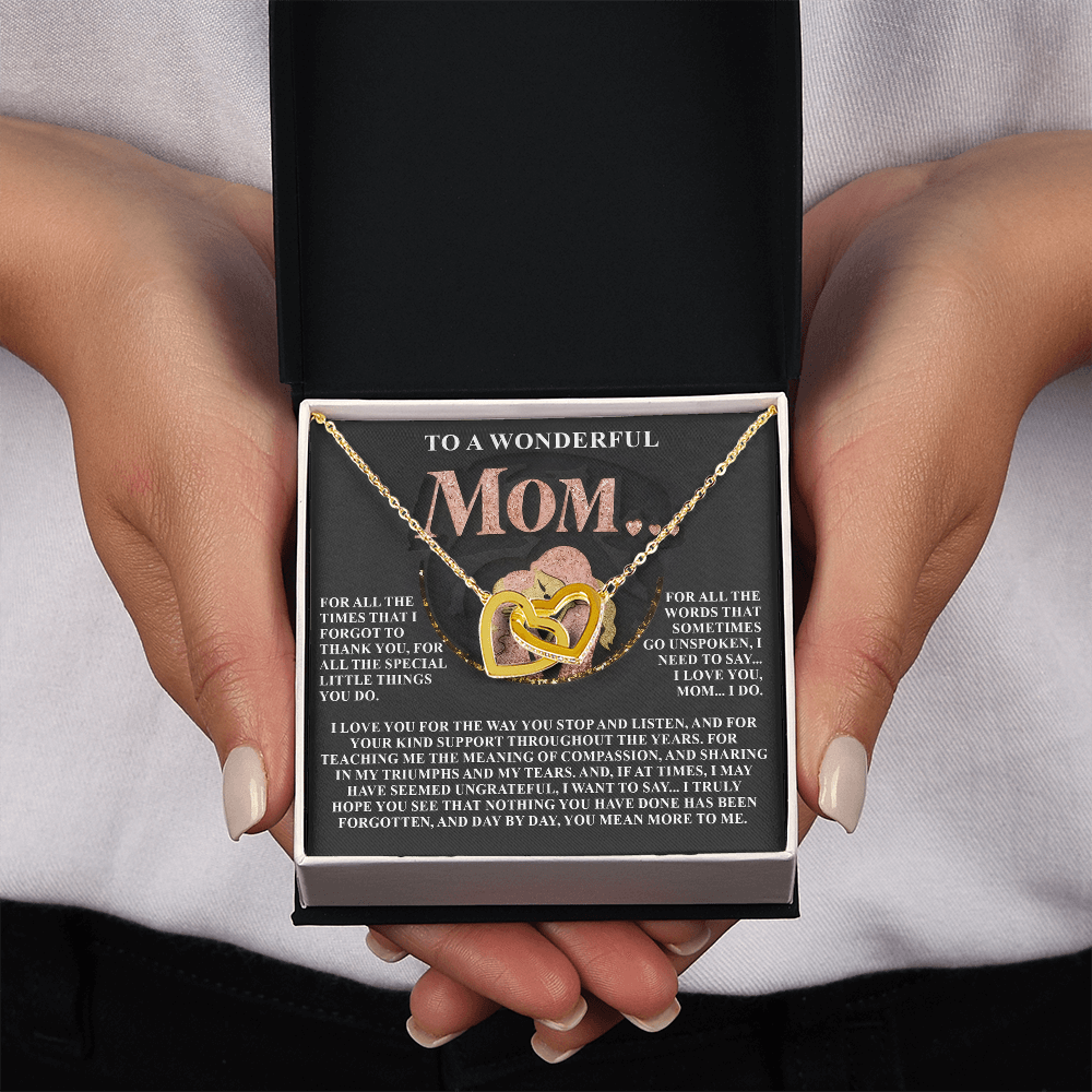 To A Wonderful Mom Necklace, Sentimental Gifts For Mom From Son, Mothers Day Jewelry Mom, Christmas Gifts For Mom In Spanish