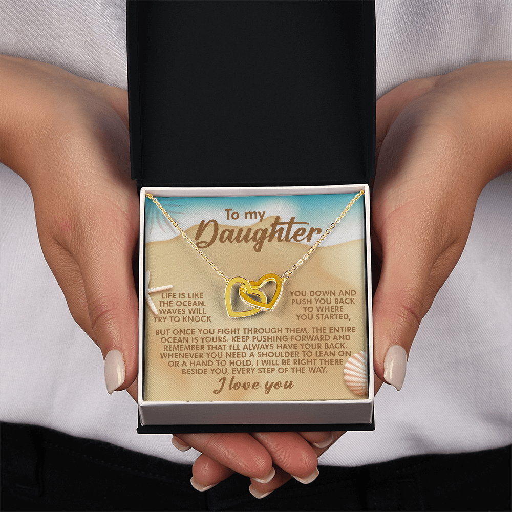 To My Daughter Necklace, For My Daughter From Dad, Adult Daughter Valentine's Gift, Necklace For Daughter From Mom And Dad