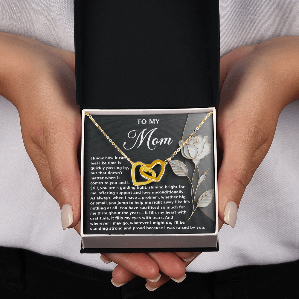 To My Mom Necklace, Message Card Birthday Necklace, Mom Gift Sterling Silver Necklace, Mothers Day Necklace Mom