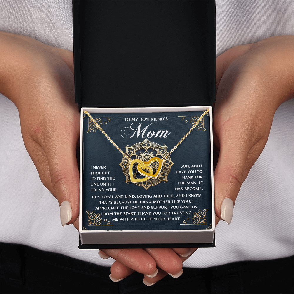 To My Boyrfriend's Mom Necklace, Boyfriends Mom Mothers Day Gift, Christmas Presents For Bf Mom, Christmas Gifts For Bfs Mom
