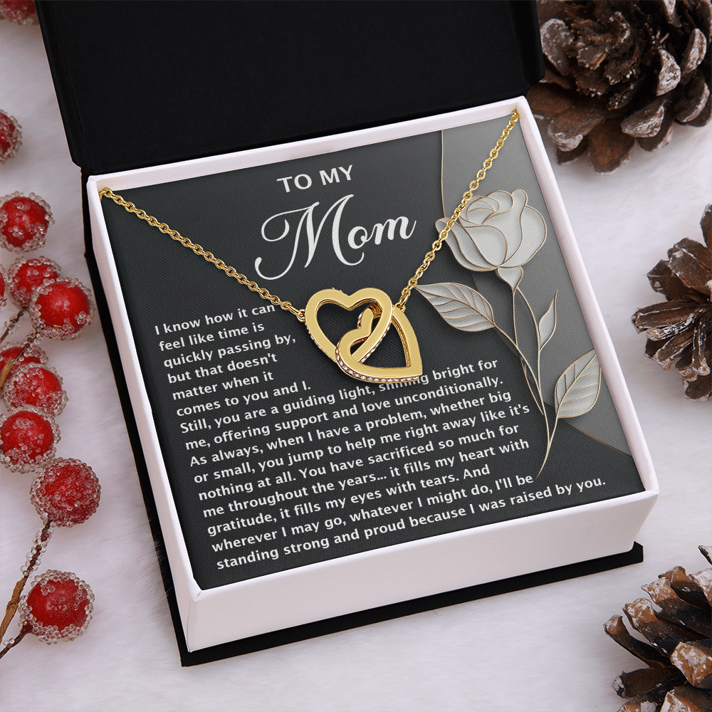 To My Mom Necklace, Message Card Birthday Necklace, Mom Gift Sterling Silver Necklace, Mothers Day Necklace Mom