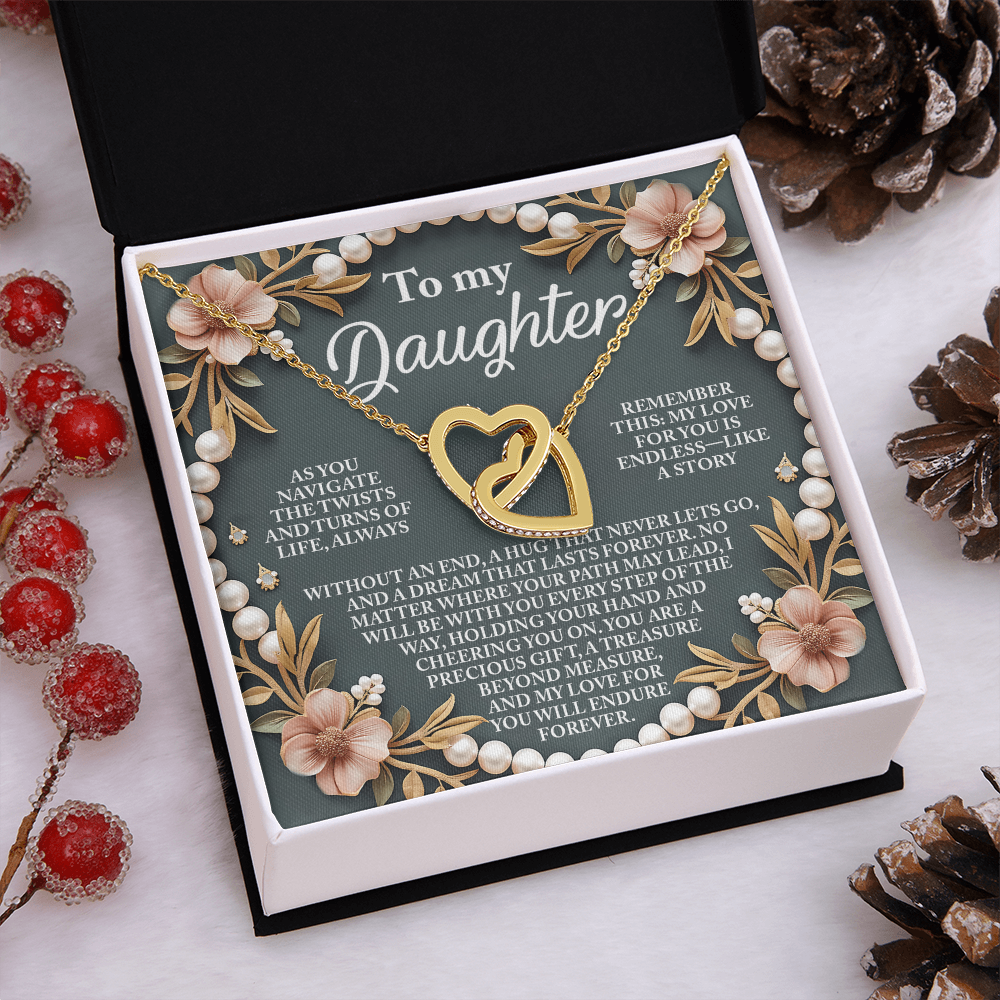 To My Daughter Necklace, For My Daughter From Dad, To My Daughter Necklace From Mom, To My Daughter Necklace From Dad