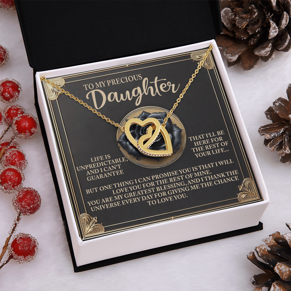 To My Precious Daughter Necklace, Necklaces For Daughter From Dad, For My Daughter Necklace, Necklaces From Dad To Daughter