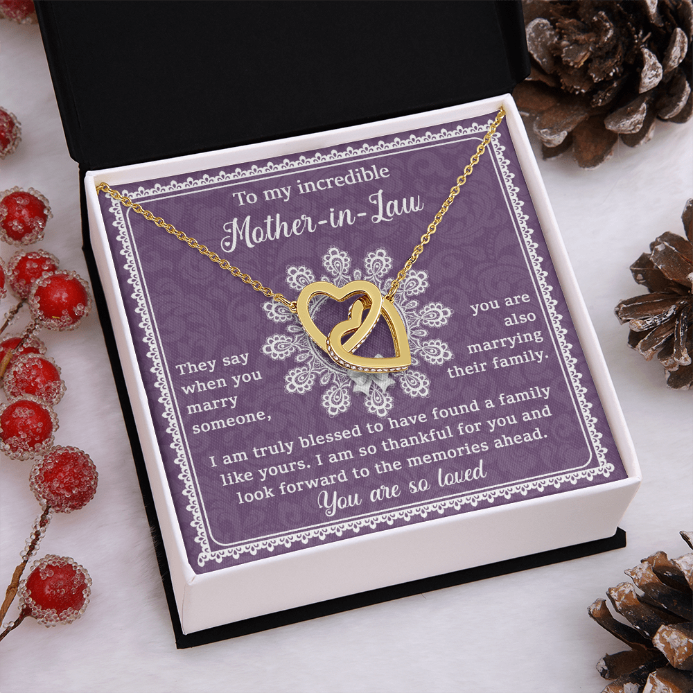 To My Partner's Mom Necklace, To My Mother In Law On My Wedding Day, Things For Mother In Laws, Sentimental Gifts For Mother In Law