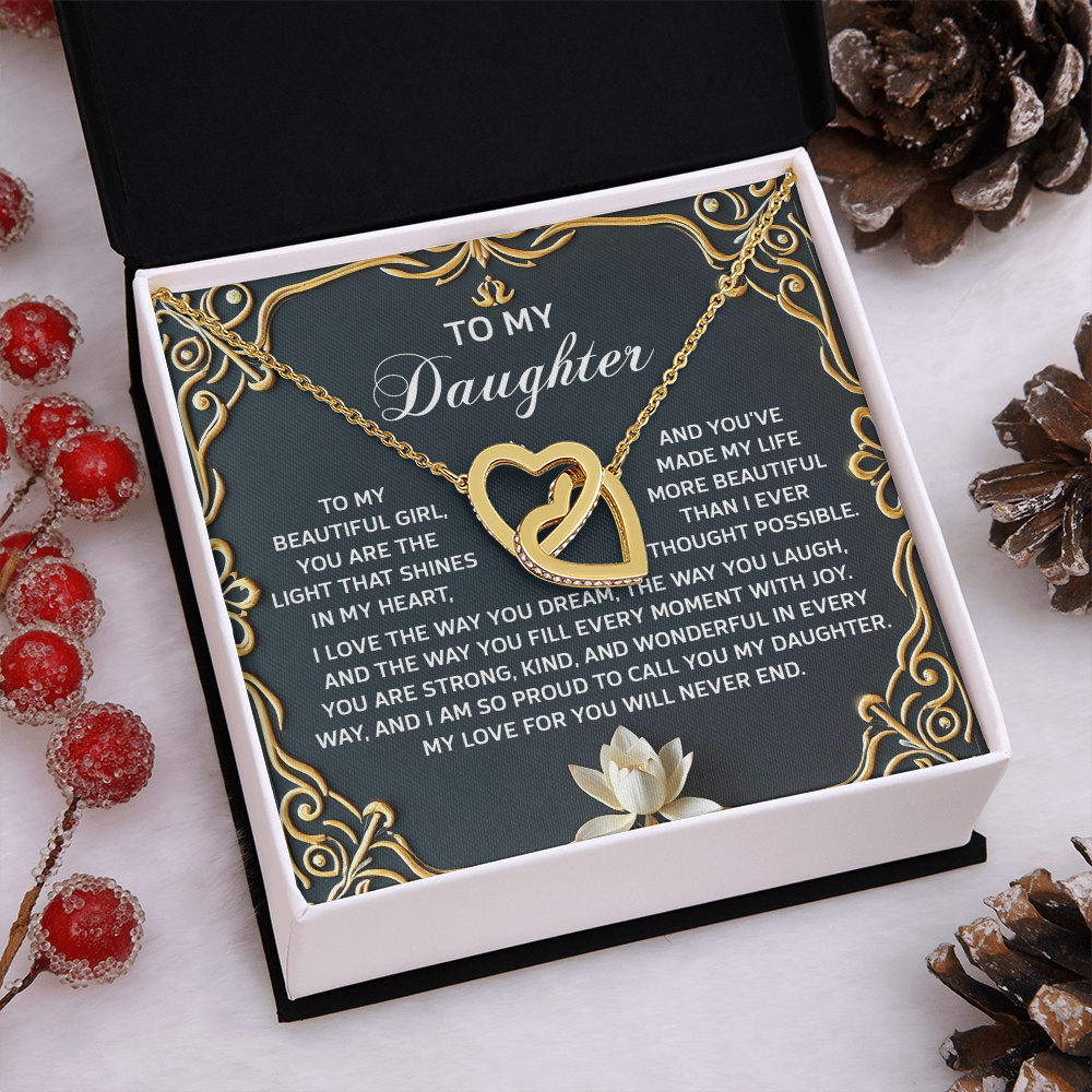To My Daughter Necklace, Jewelry For Daughter From Mom, Graduation Gift For Daughter, To My Daughter Necklace From Mom