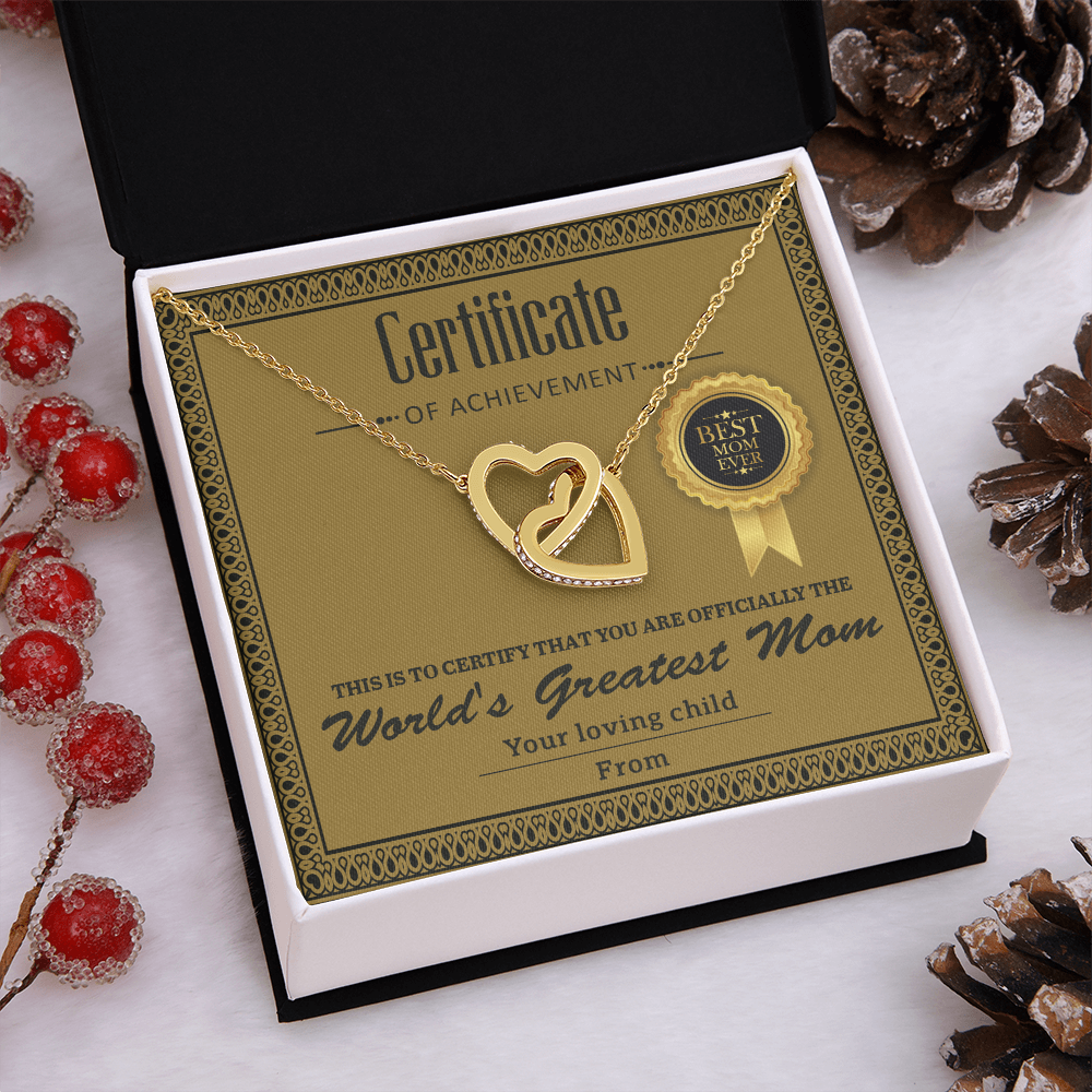 World's Greatest Mom Necklace, To My Mom Necklace From Your Loving Child, Christmas Gifts For Mom Spanish, Mom Gift Christma Jewelry