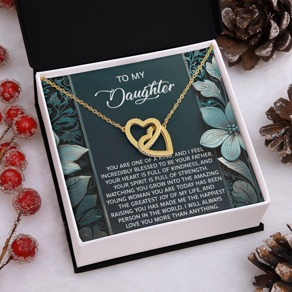 To My Daughter Necklace, Dad And Daughter Necklaces, Daughter Birthday Gifts From Mom, For My Daughter From Dad