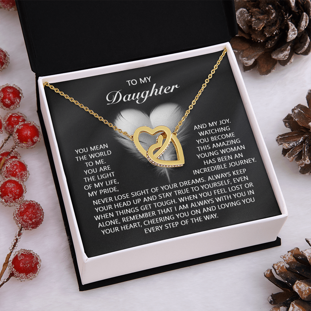 To My Daughter Necklace, To My Daughter From Dad, Birthday Gift For Adult Daughter, Daughter Necklace From Mom And Dad