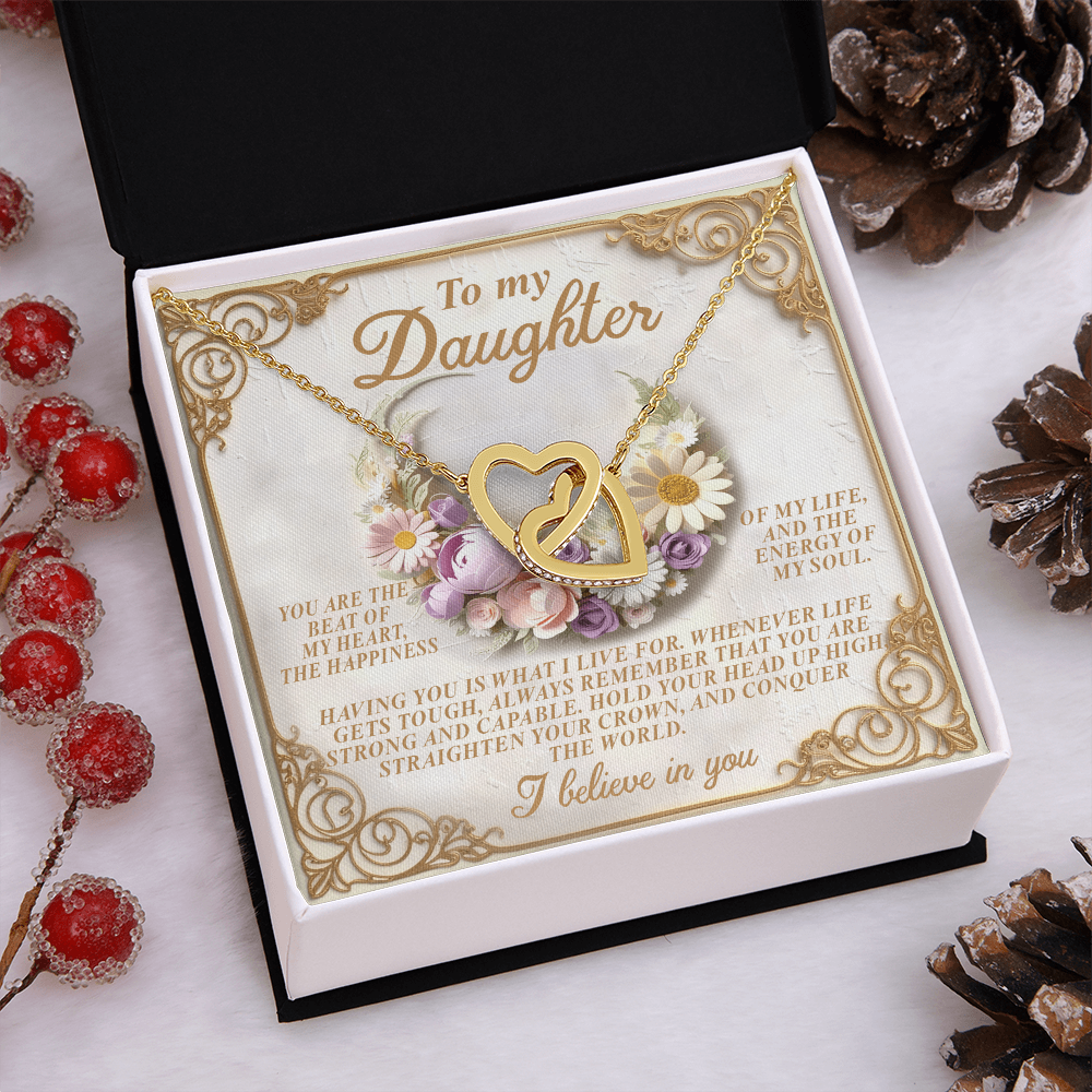 To My Daughter Necklace , Necklaces For Daughter From Dad, Mom To Daughter Gifts Unique Gifts, To My Daughter From Dad