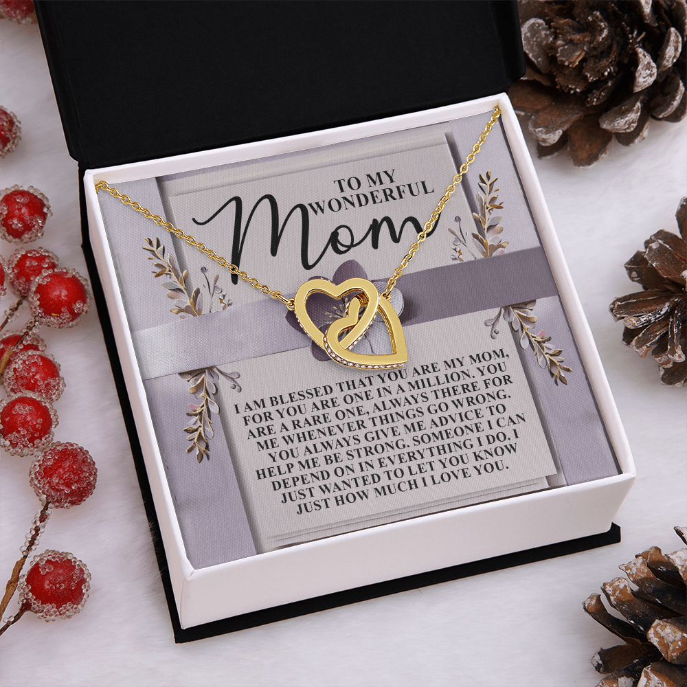 To My Wonderful Mom Necklace, Xmas Gift For Mom From Son, Jewelry Mom From Daughter, Mothers Day Gifts For Mom Spanish