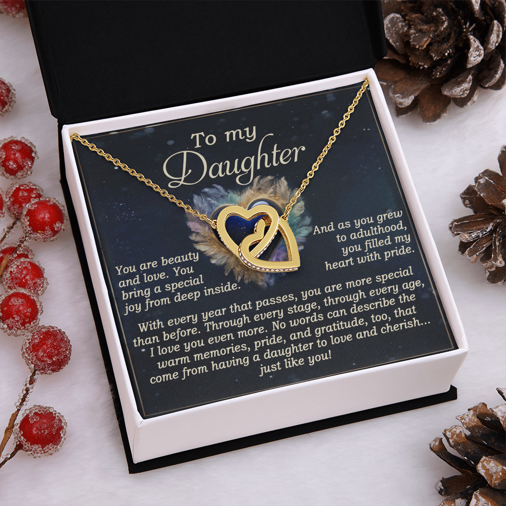 To My Daughter Necklace, For My Daughter From Dad, Daughter Gift From Dad, Daughter Necklaces From Mom