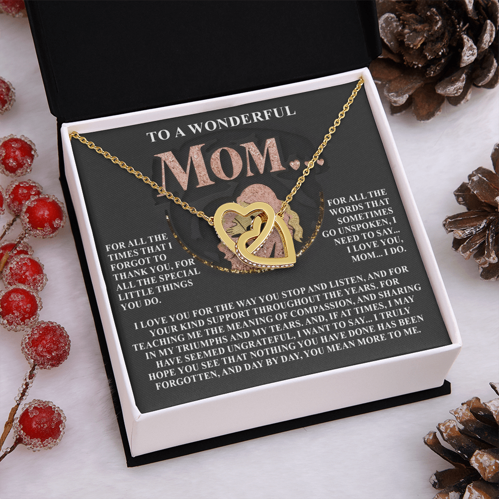 To A Wonderful Mom Necklace, Sentimental Gifts For Mom From Son, Mothers Day Jewelry Mom, Christmas Gifts For Mom In Spanish