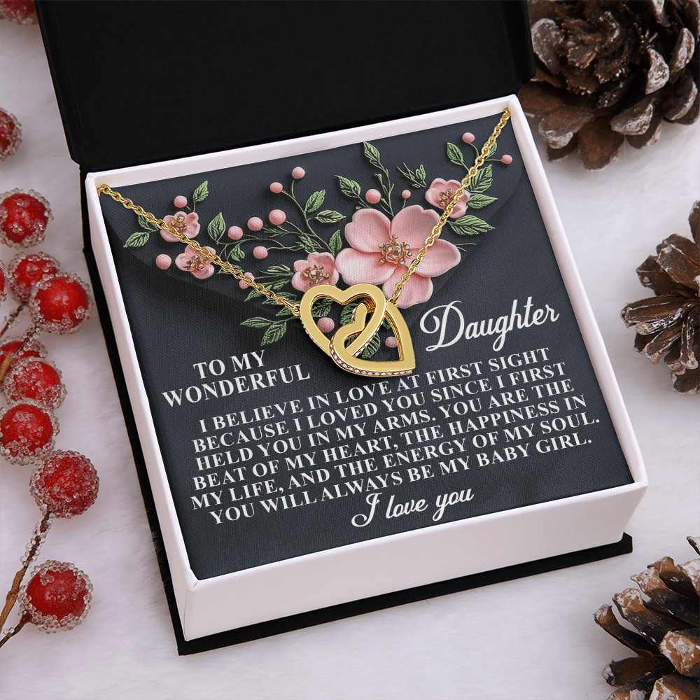 To My Wonderful Daughter Necklace, Beautiful Gift For Daughter From Dad Never Forget That I Love You Necklace, Necklace For My Daughter