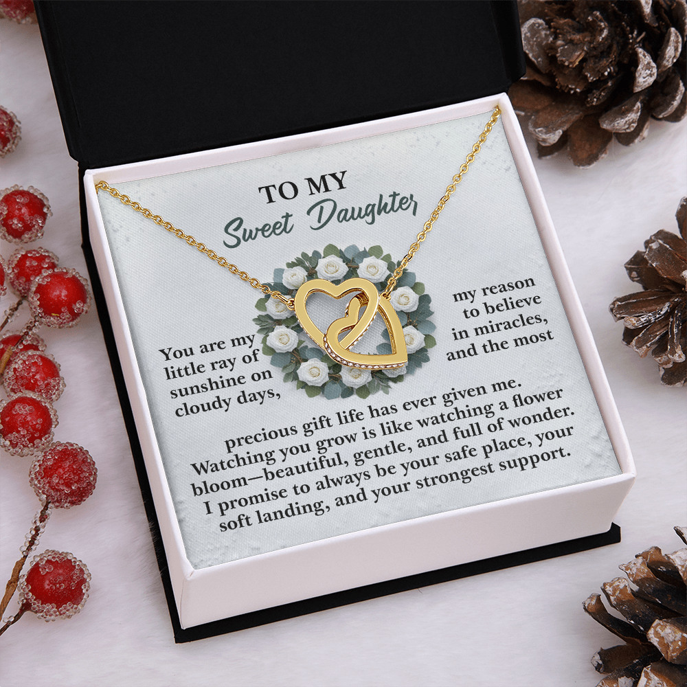 To My Sweet Daughter Necklace, Daughter Birthday Card From Mom, Birthday Gifts For Adult Daughter, Daughter Gifts From Mom Unique