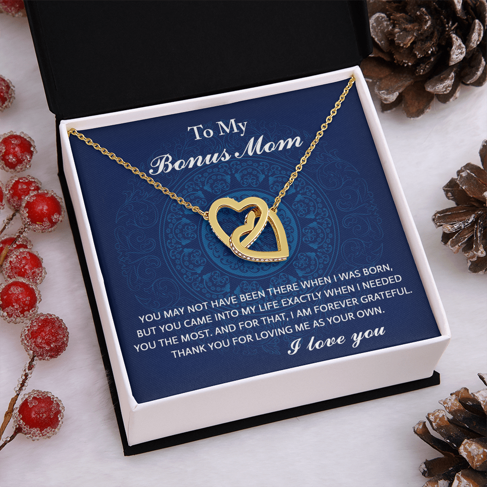 To My Bonus Mom Necklace, To My Bonus Mom On My Wedding Day, Necklace Mom And Daughter, Gifts For Mom On Mother's Day