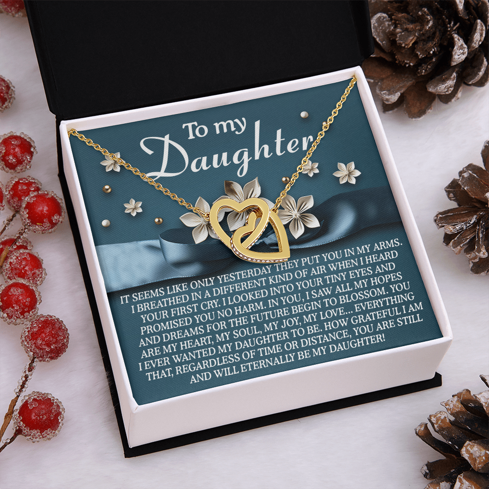 To My Daughter Necklace, Mommy And Daughter Necklace, Necklaces From Dad To Daughter, Father Daughter Gifts Necklace