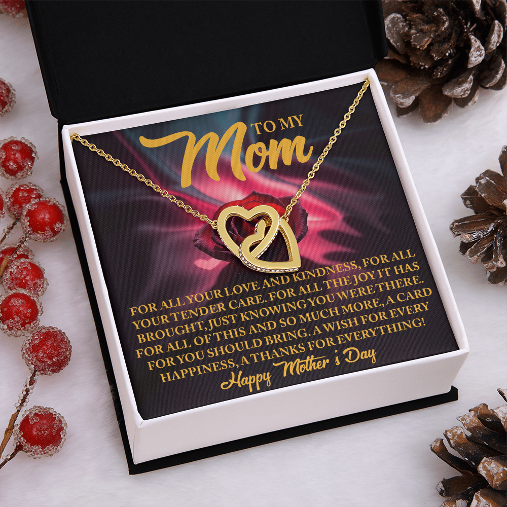 To My Mom Necklace, Necklace Mom From Daughter, Message Card Necklace Gift, Mothers Day Gifts For Mom In Spanish