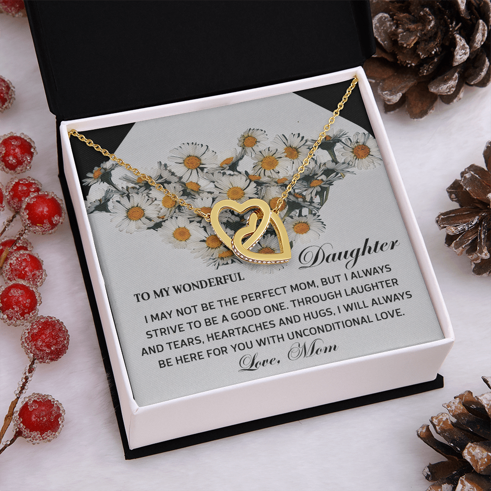 To My Wonderful Daughter Necklace, Daughter Gifts From Mom Unique, Mother Daughter Necklace, My Daughter Gifts From Mom