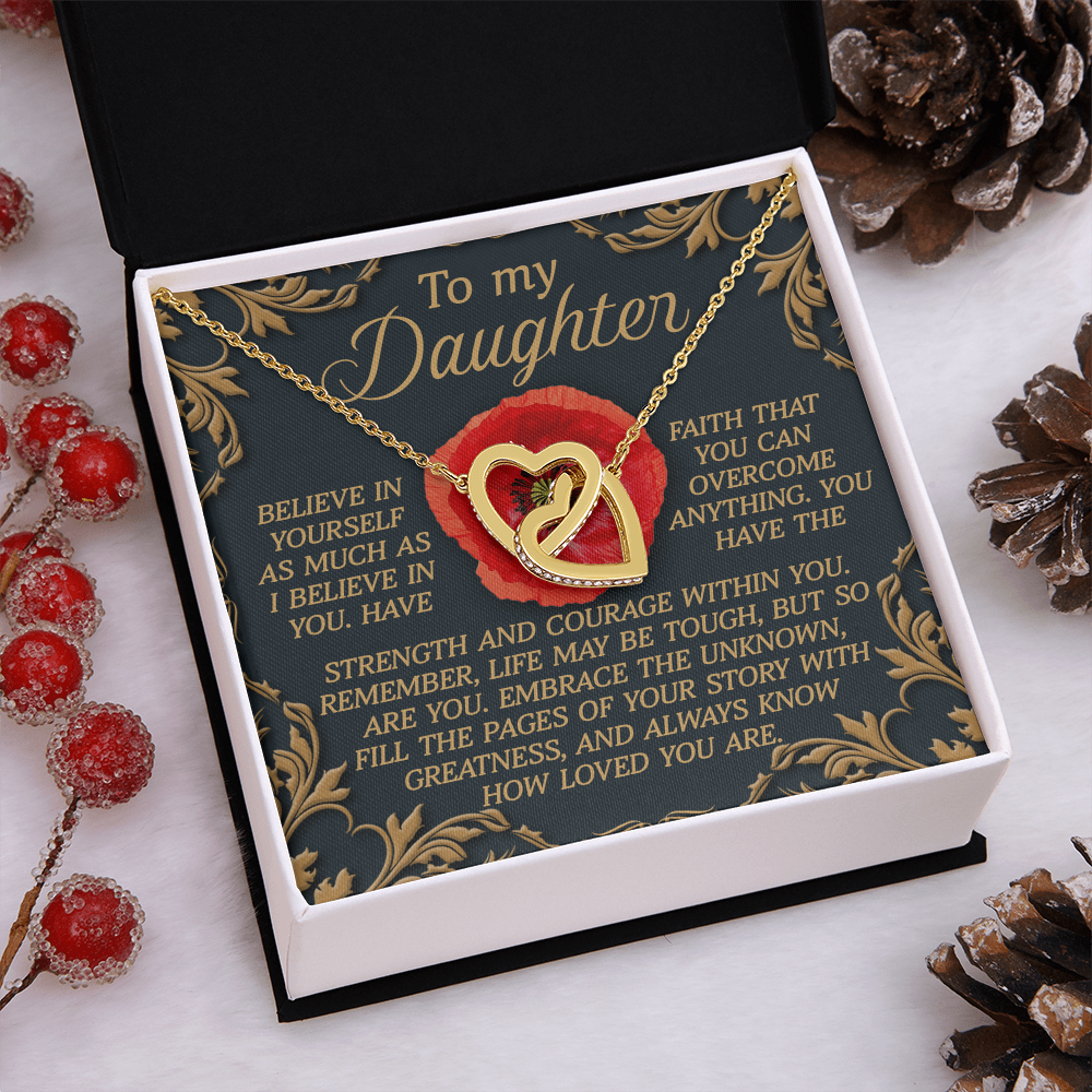 To My Daughter Necklace, Birthday Card For Adult Daughter, Adult Daughter Birthday Gifts, Bonus Daughter Gifts Unique