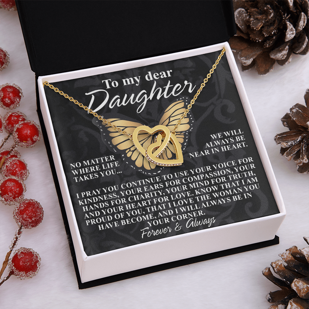 To My Dear Daughter Necklace, Necklace For Daughter From Mom, Graduation Gift For Daughter, Necklace For My Daughter