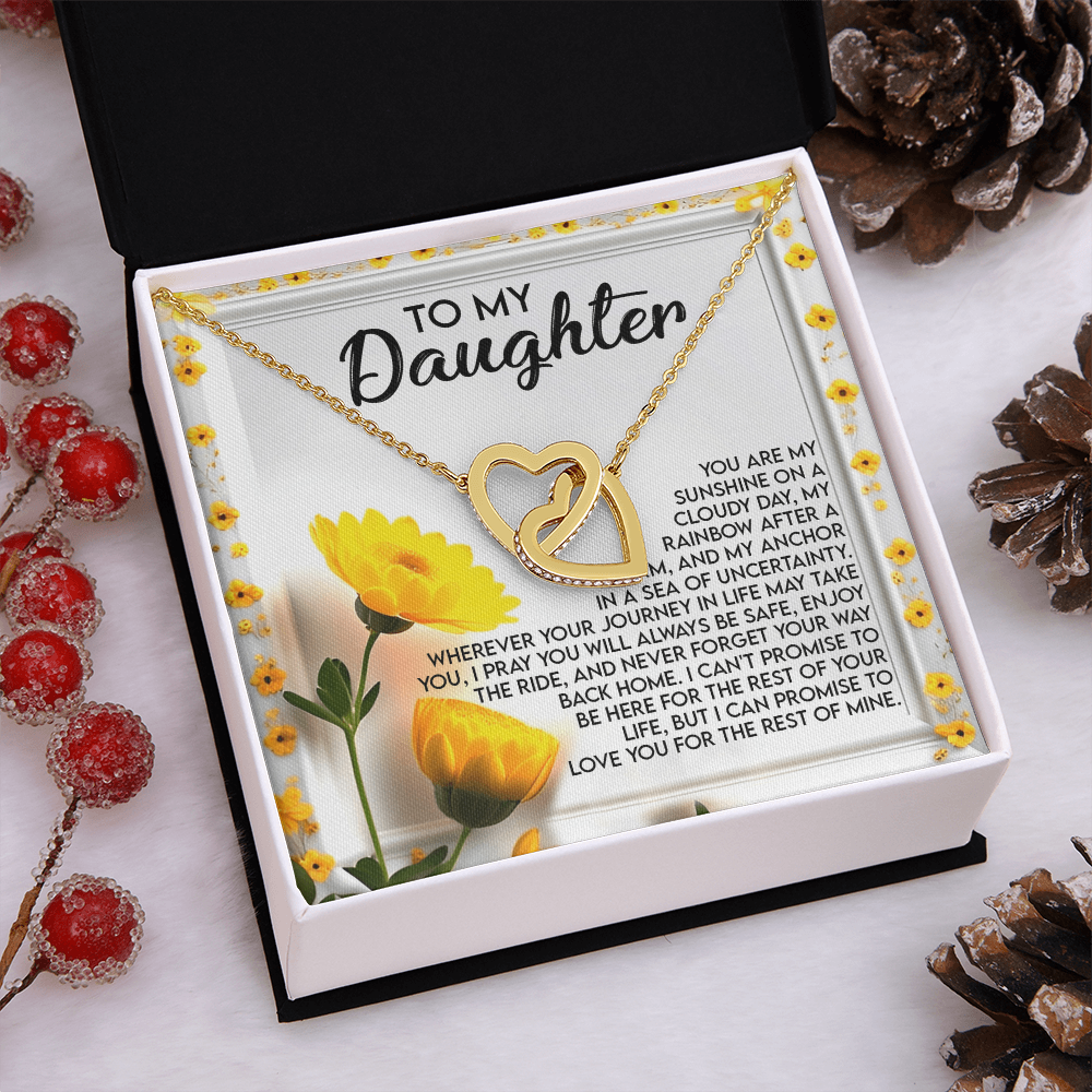To My Daughter Necklace, Valentine Gift For Daughter From Mom And Dad, Matching Necklaces For Mom And Daughter, To My Beautiful Daughter