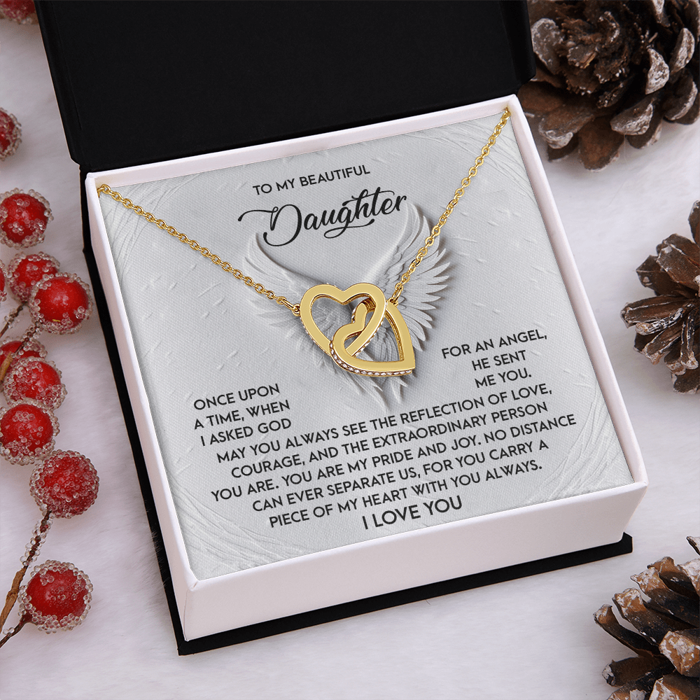 To My Beautiful Daughter Necklace, To My Daughter Necklace From Dad, Mother Daughter Gifts From Mom, To My Daughter Necklace From Mom