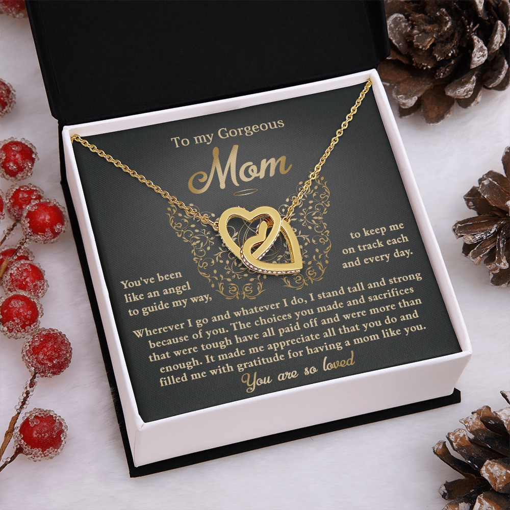 To My Gorgeous Mom Necklace, Xmas Gift For Mom From Son, Mothers Day Gifts For Mom Spanish, Jewelry Mom From Daughter