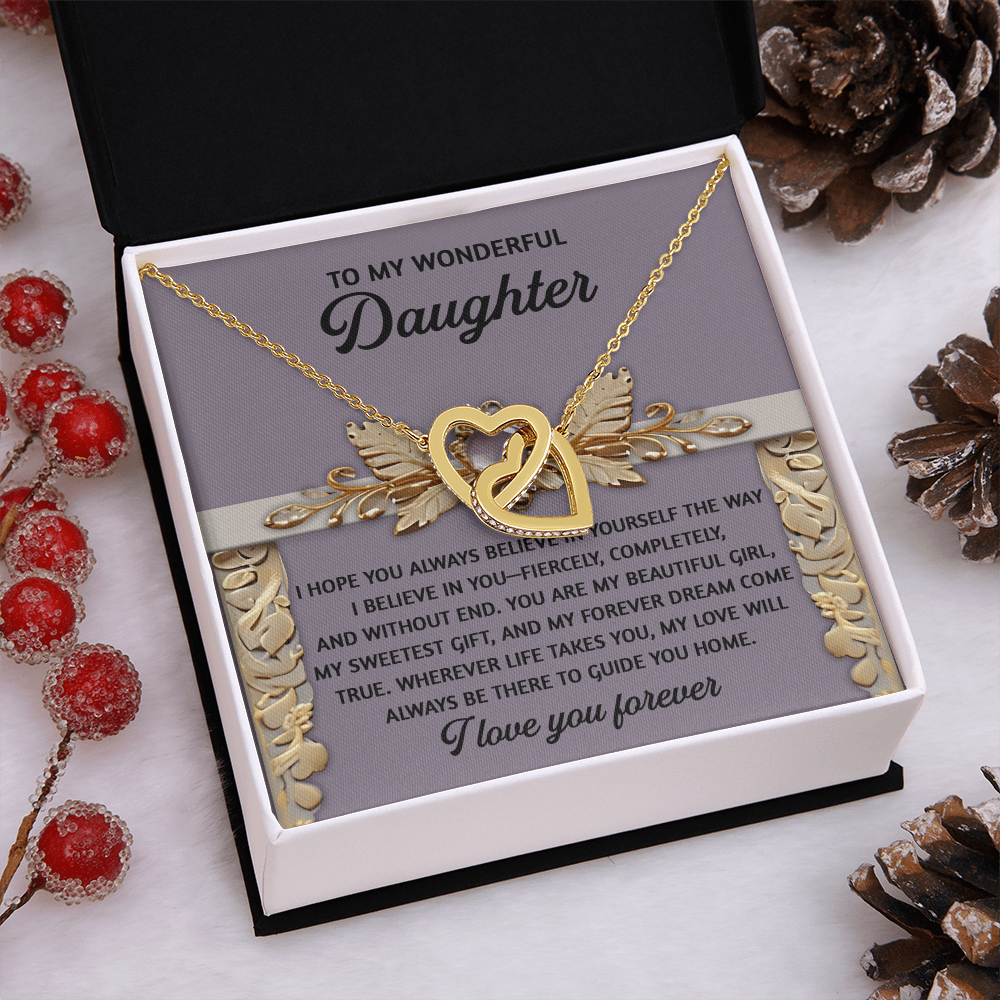 To My Wonderful Daughter Necklace, Matching Necklaces For Mom And Daughter, Gifts For Adult Daughter, Gifts For Adult Daughter From Mom