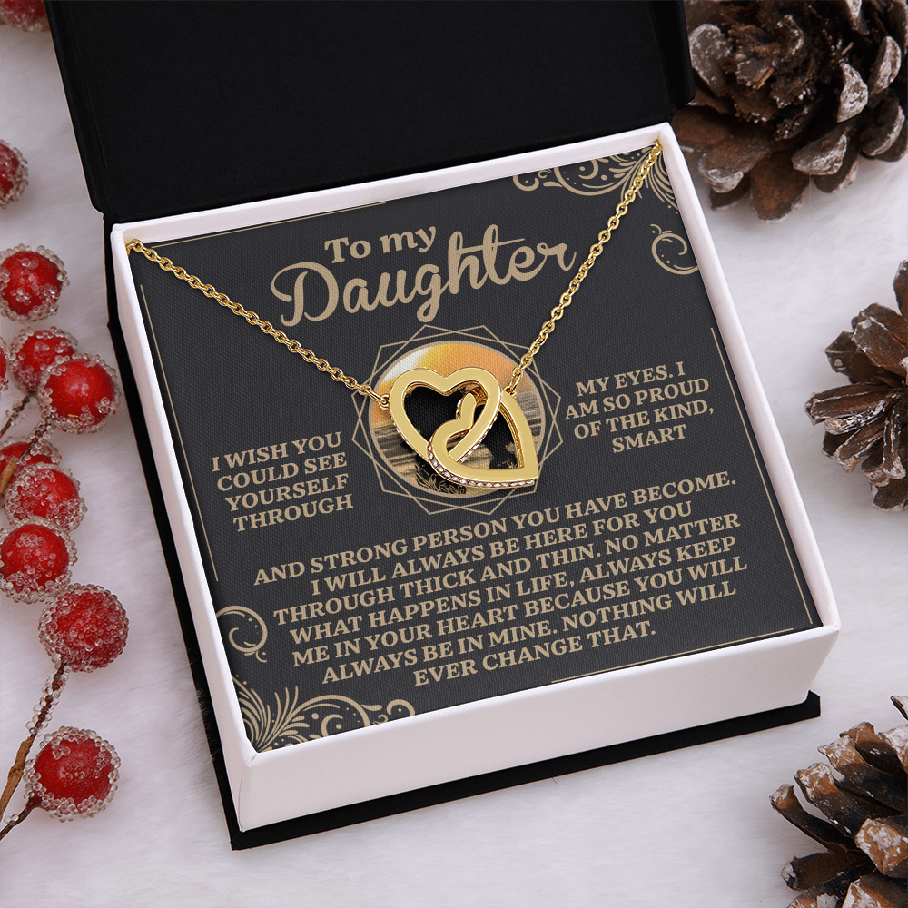 To My Daughter Necklace, My Daughter Gifts From Dad, Gifts For Daughter From Mom, Mom And Daughter Necklaces
