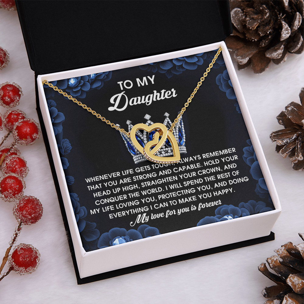 To My Daughter Necklace, Daughter Birthday Card From Mom, Gifts For Daughter From Mom, Necklace For Daughter From Dad