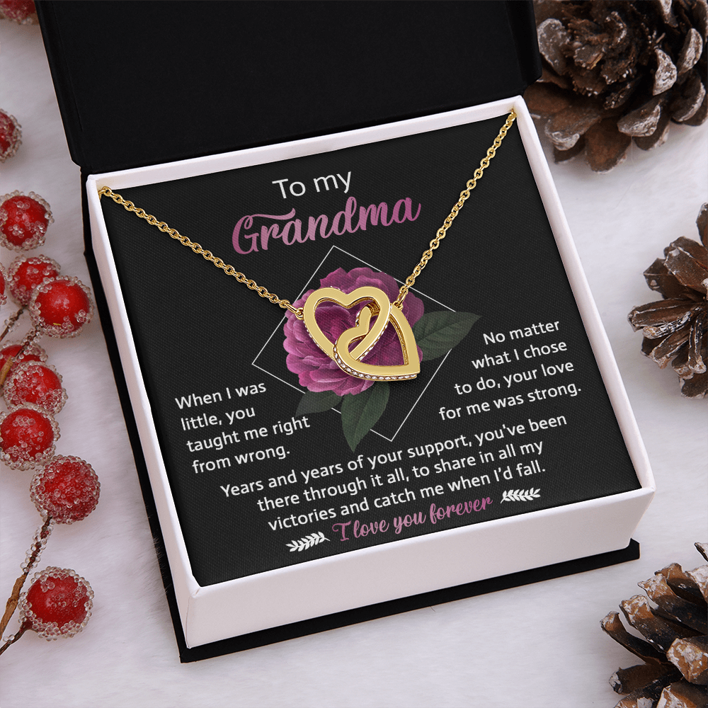 To My Grandma Necklace, I Love My Grandma Necklace, Gifts For My Grandma Birthday, Mothers Day Gift For My Grandma