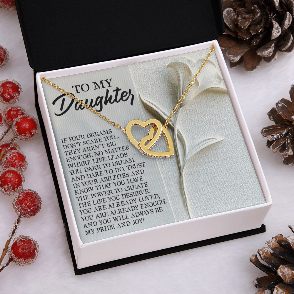 To My Daughter Necklace, Necklace For Daughter From Mom, Graduation Gift For Daughter, Necklace For My Daughter