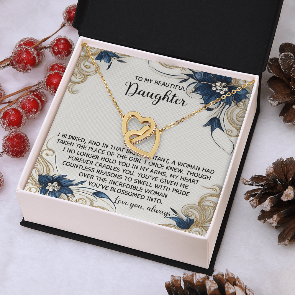 To My Beautiful Daughter Necklace, Necklace For Daughter From Mom, Gifts From Mom To Daughter, To My Daughter Necklace From Dad