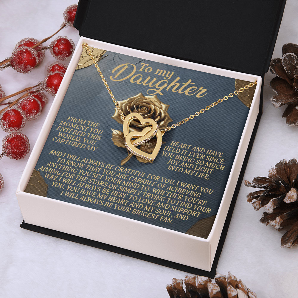 To My Daughter Necklace, To My Bonus Daughter Necklace, Daughter Valentines Gifts From Dad, Gift For My Daughter From Dad