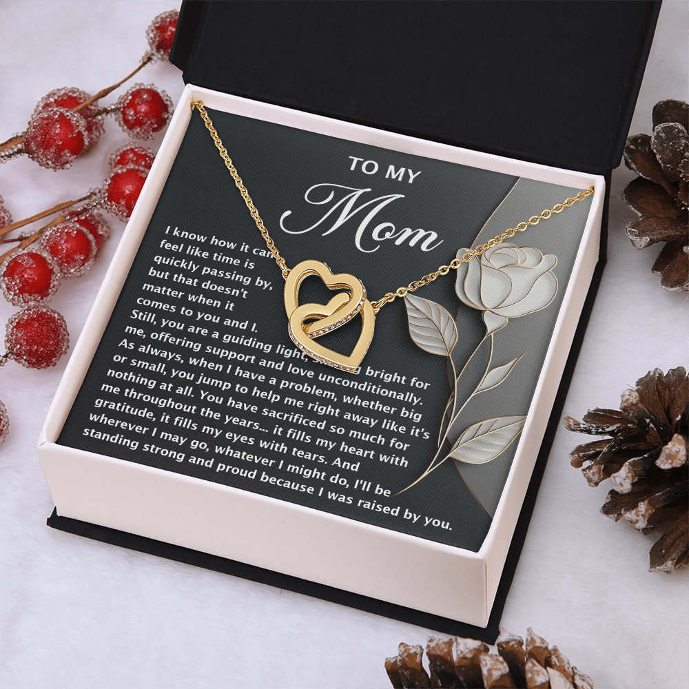 To My Mom Necklace, Message Card Birthday Necklace, Mom Gift Sterling Silver Necklace, Mothers Day Necklace Mom