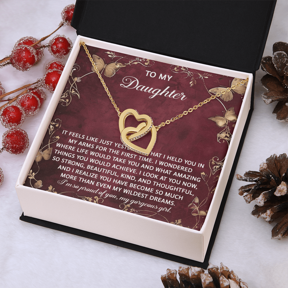 To My Daughter Necklace, Gifts For Adult Daughter From Mom, Mom And Daughter Necklace, My Daughter Gifts From Dad