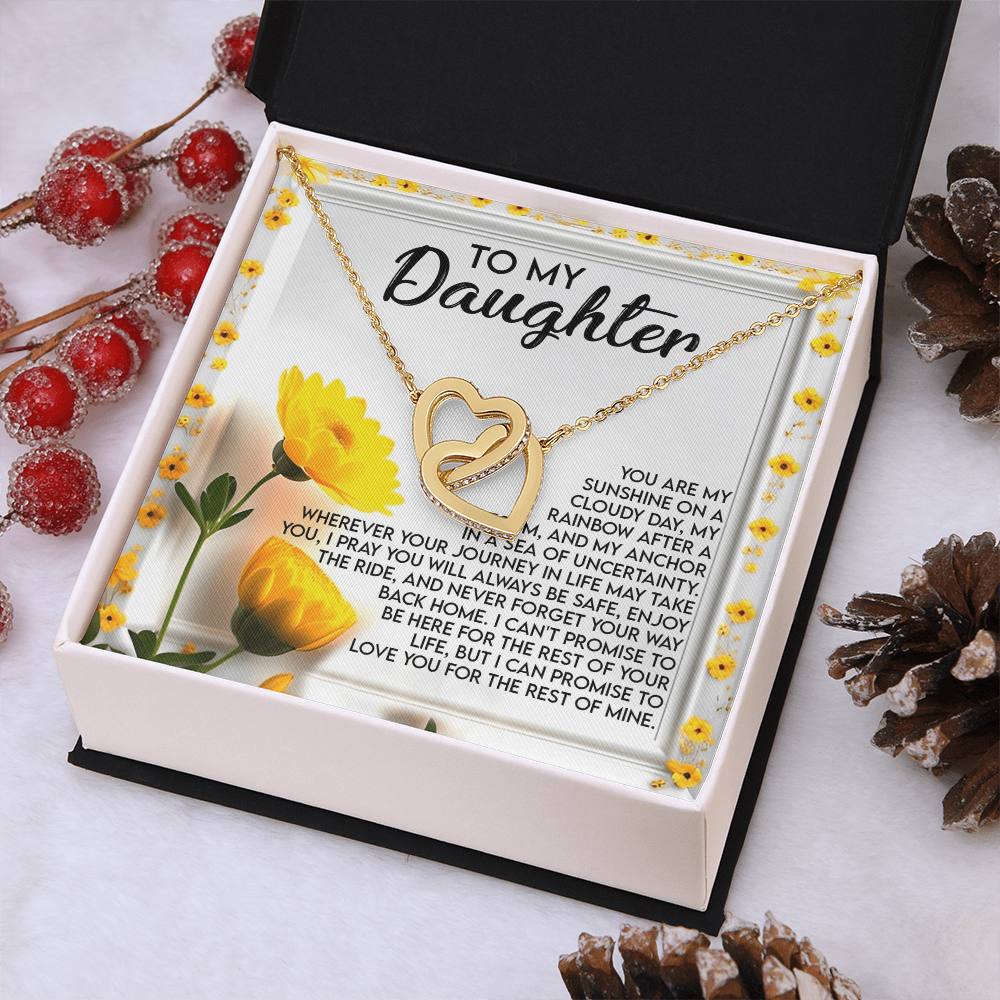 To My Daughter Necklace, Valentine Gift For Daughter From Mom And Dad, Matching Necklaces For Mom And Daughter, To My Beautiful Daughter