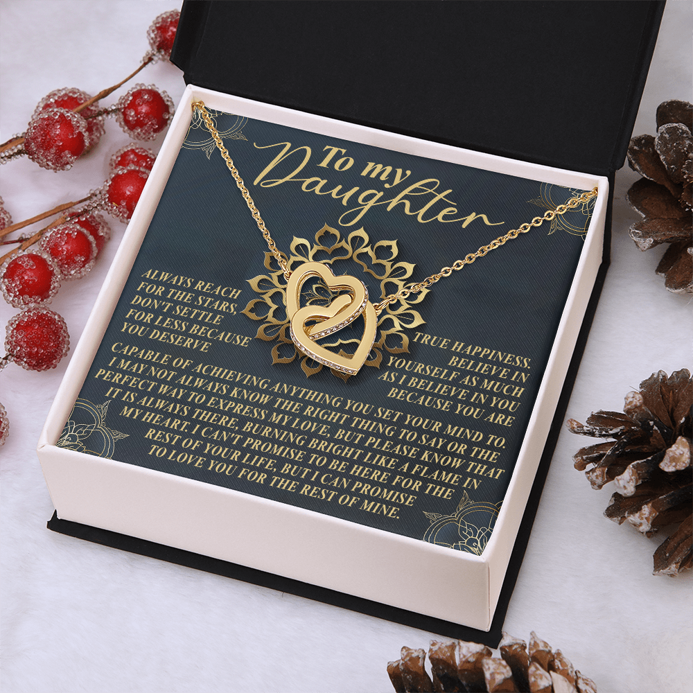 To My Daughter Necklace, Daddy To Daughter Necklace, Valentine For Daughter From Dad, Valentines From Dad To Daughter