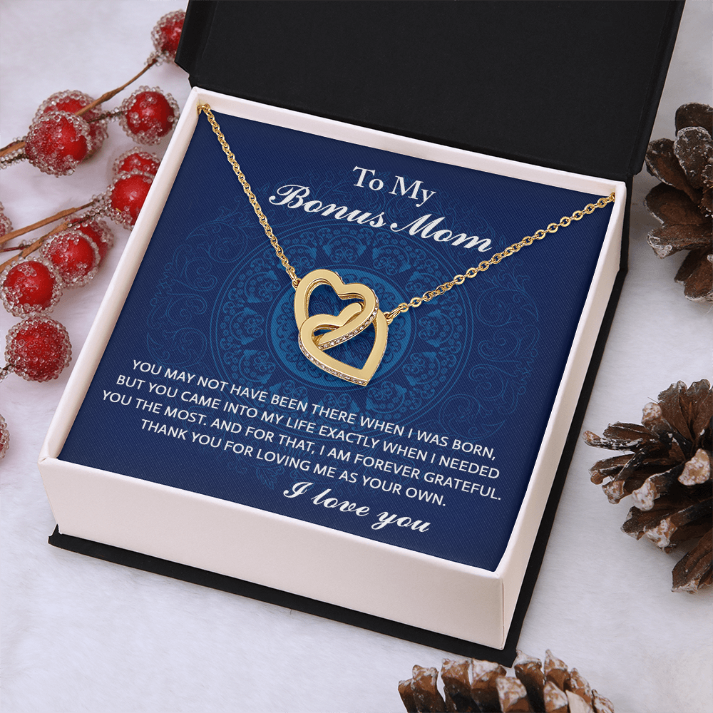 To My Bonus Mom Necklace, To My Bonus Mom On My Wedding Day, Necklace Mom And Daughter, Gifts For Mom On Mother's Day