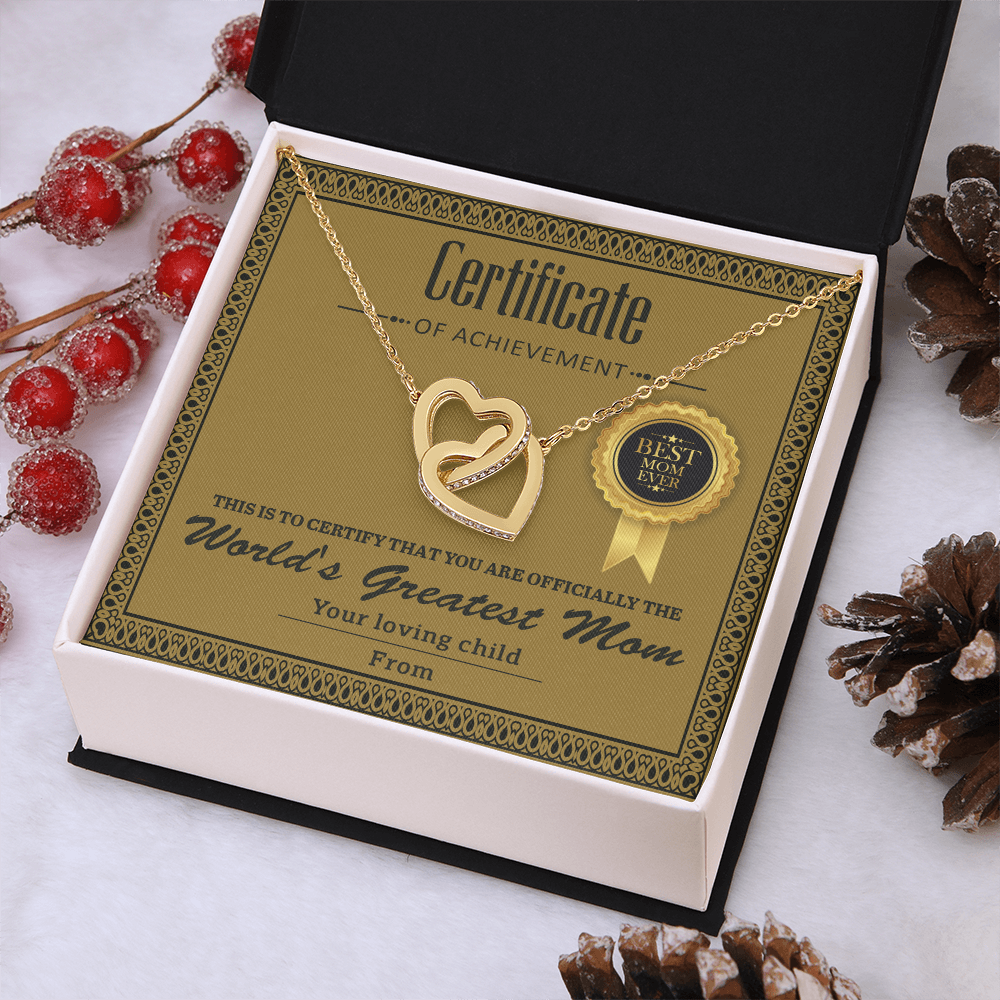 World's Greatest Mom Necklace, To My Mom Necklace From Your Loving Child, Christmas Gifts For Mom Spanish, Mom Gift Christma Jewelry