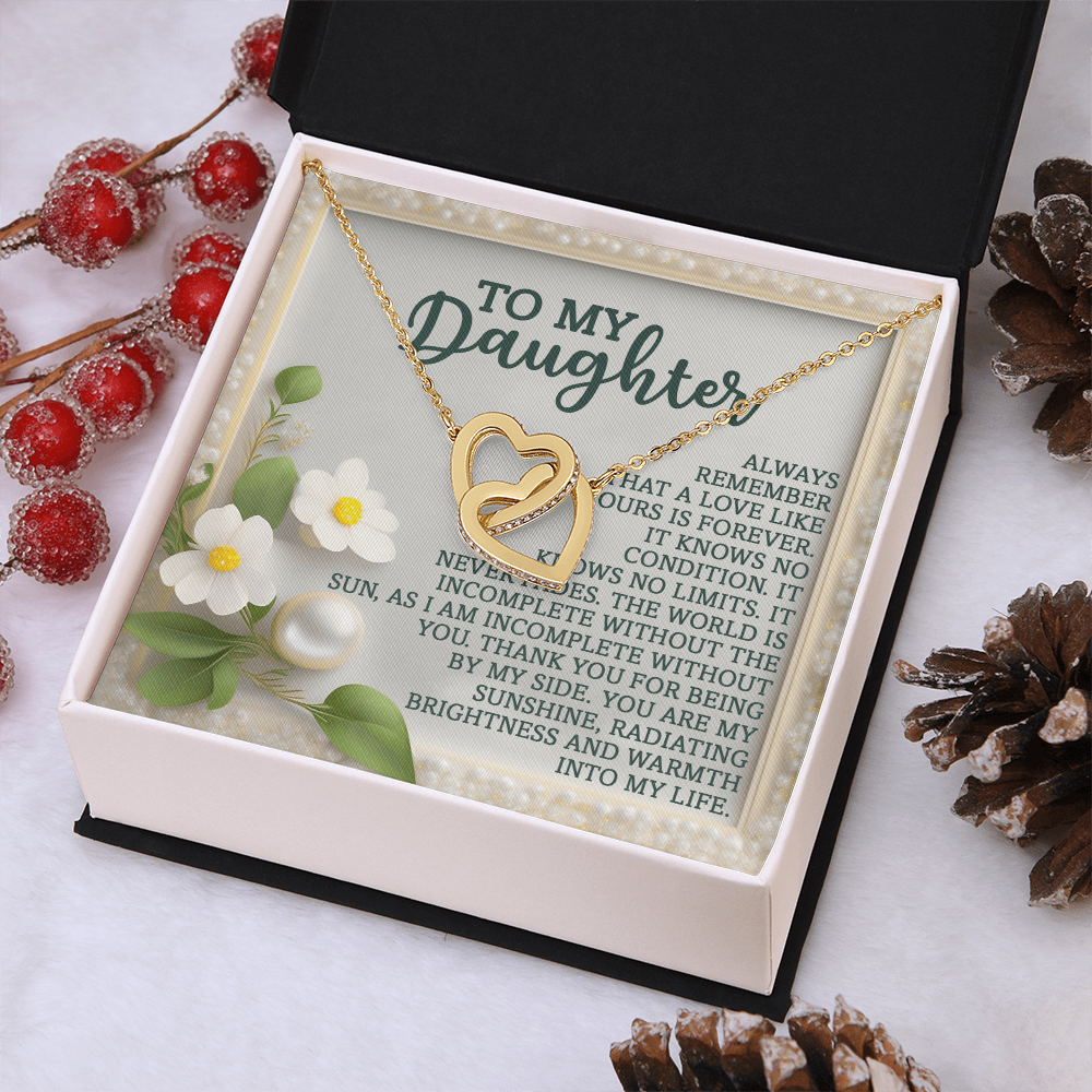 To My Daughter Necklace, Necklace For Daughter From Dad, Gifts From Mom To Daughter, Necklace For Daughter From Mom