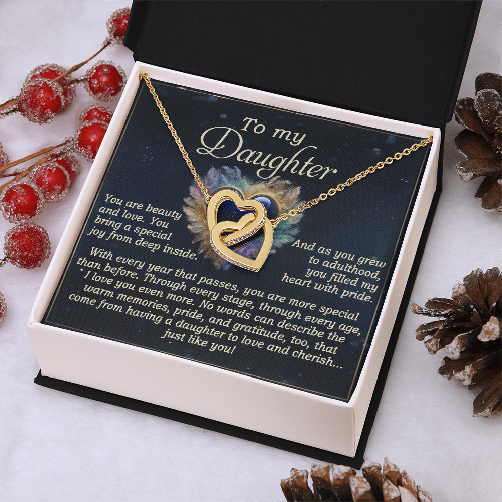 To My Daughter Necklace, For My Daughter From Dad, Daughter Gift From Dad, Daughter Necklaces From Mom