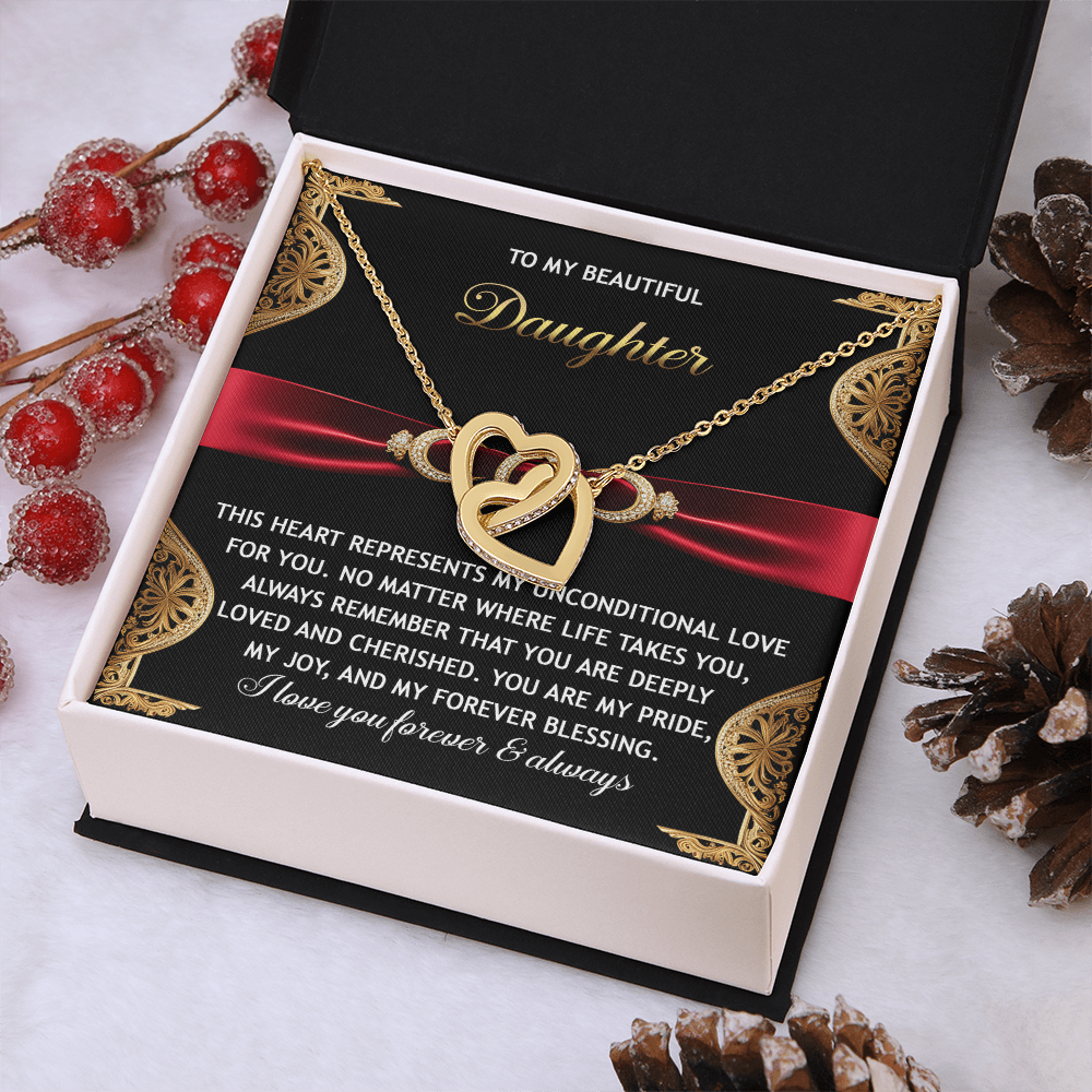 To My Beautiful Daughter Necklace, For My Daughter From Dad, Daughter Gifts From Mom, Gifts For Grown Daughter