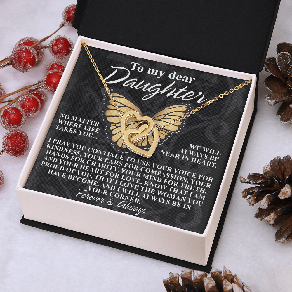 To My Dear Daughter Necklace, Necklace For Daughter From Mom, Graduation Gift For Daughter, Necklace For My Daughter