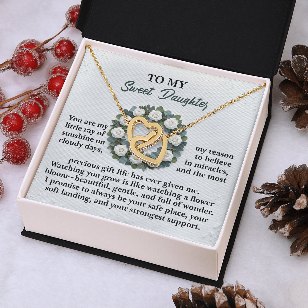 To My Sweet Daughter Necklace, Daughter Birthday Card From Mom, Birthday Gifts For Adult Daughter, Daughter Gifts From Mom Unique