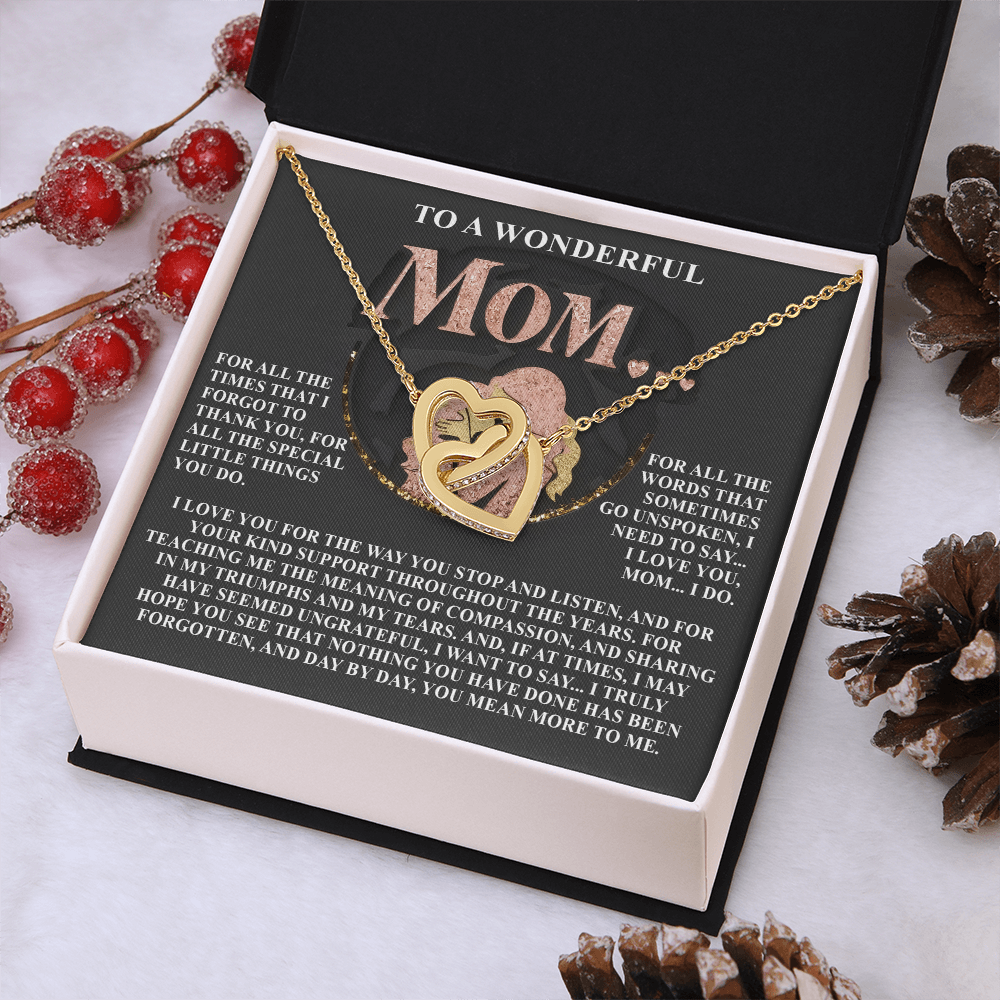 To A Wonderful Mom Necklace, Sentimental Gifts For Mom From Son, Mothers Day Jewelry Mom, Christmas Gifts For Mom In Spanish