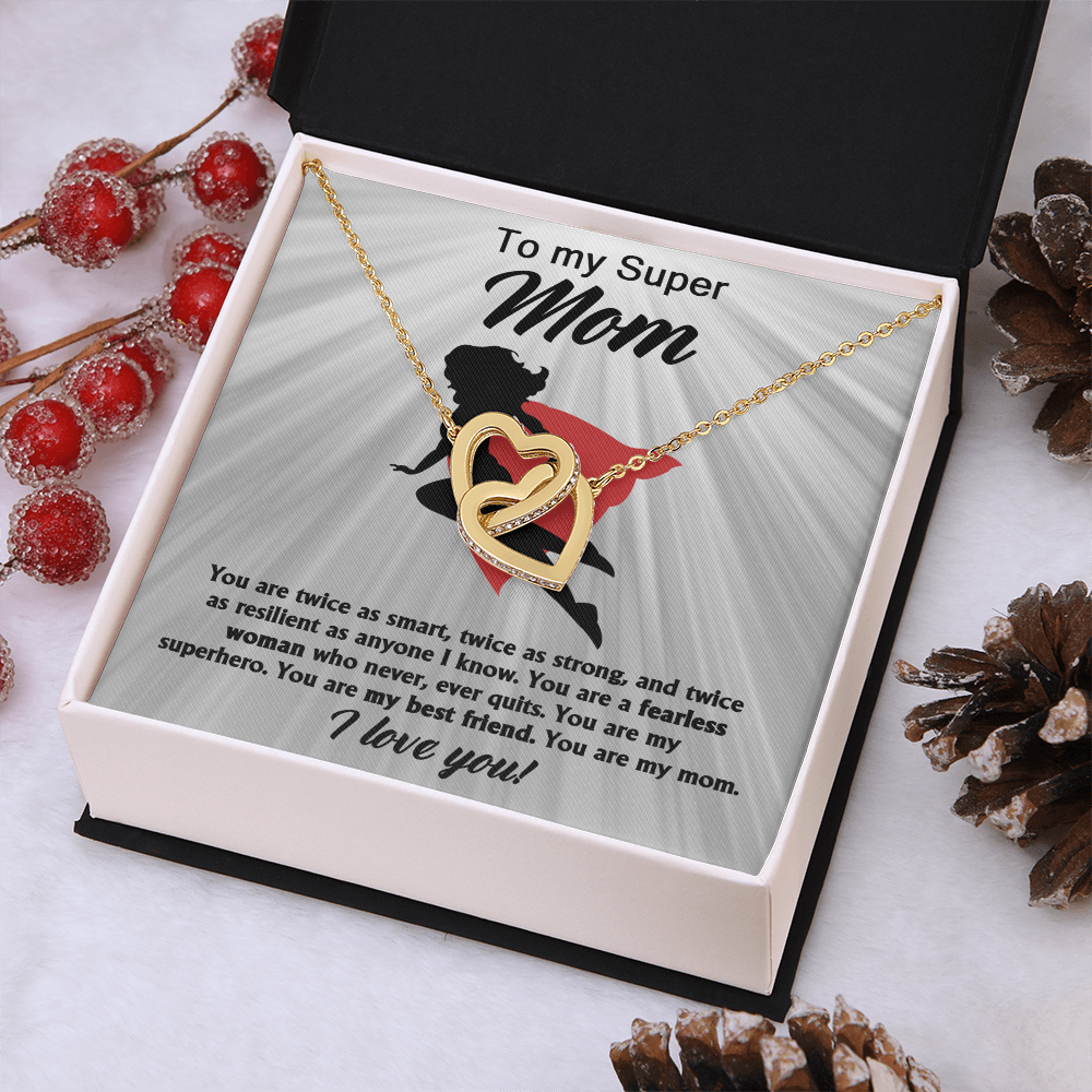 To My Super Mom Necklace, Gifts For Mom Necklace, Momma Necklaces For Women, Gifts From Daughter To Mom, Gifts For Moms From Kids
