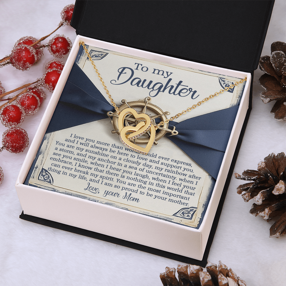 To My Daughter Necklace, For My Daughter From Mom, Mother Day Gifts For Daughters Adult, Mothers Day Giftfrom Daughter