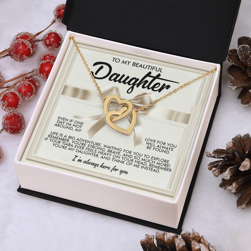 To My Beautiful Daughter Necklace, Beautiful Gift For Daughter From Dad Never Forget That I Love You Necklace,